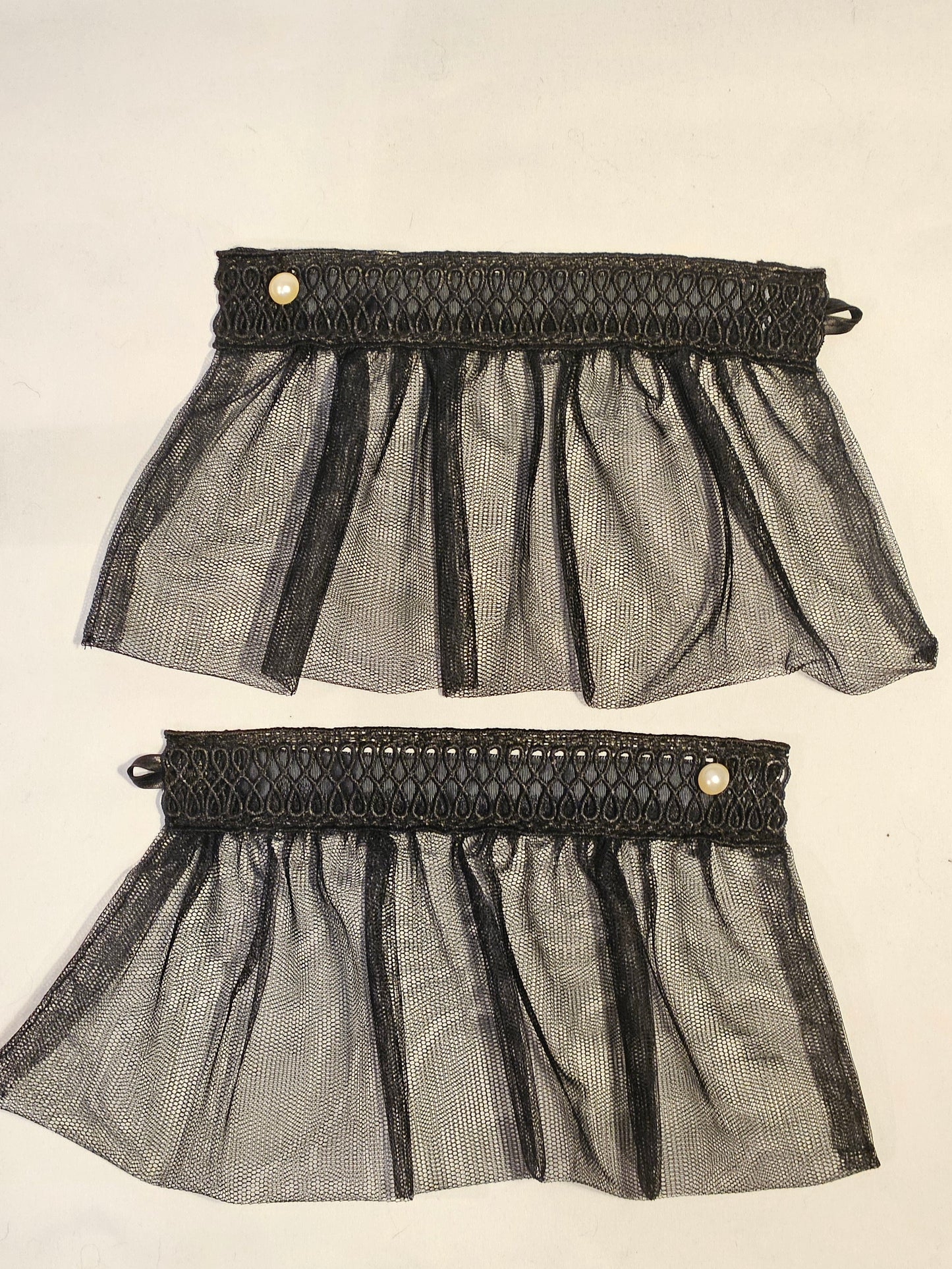 Black tulle cuffs