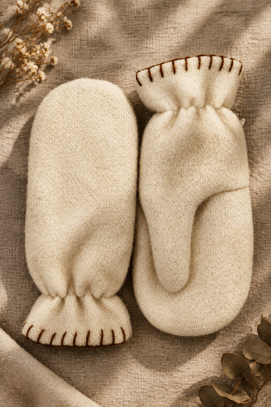 Wool Lined Mittens | Vintage Wool