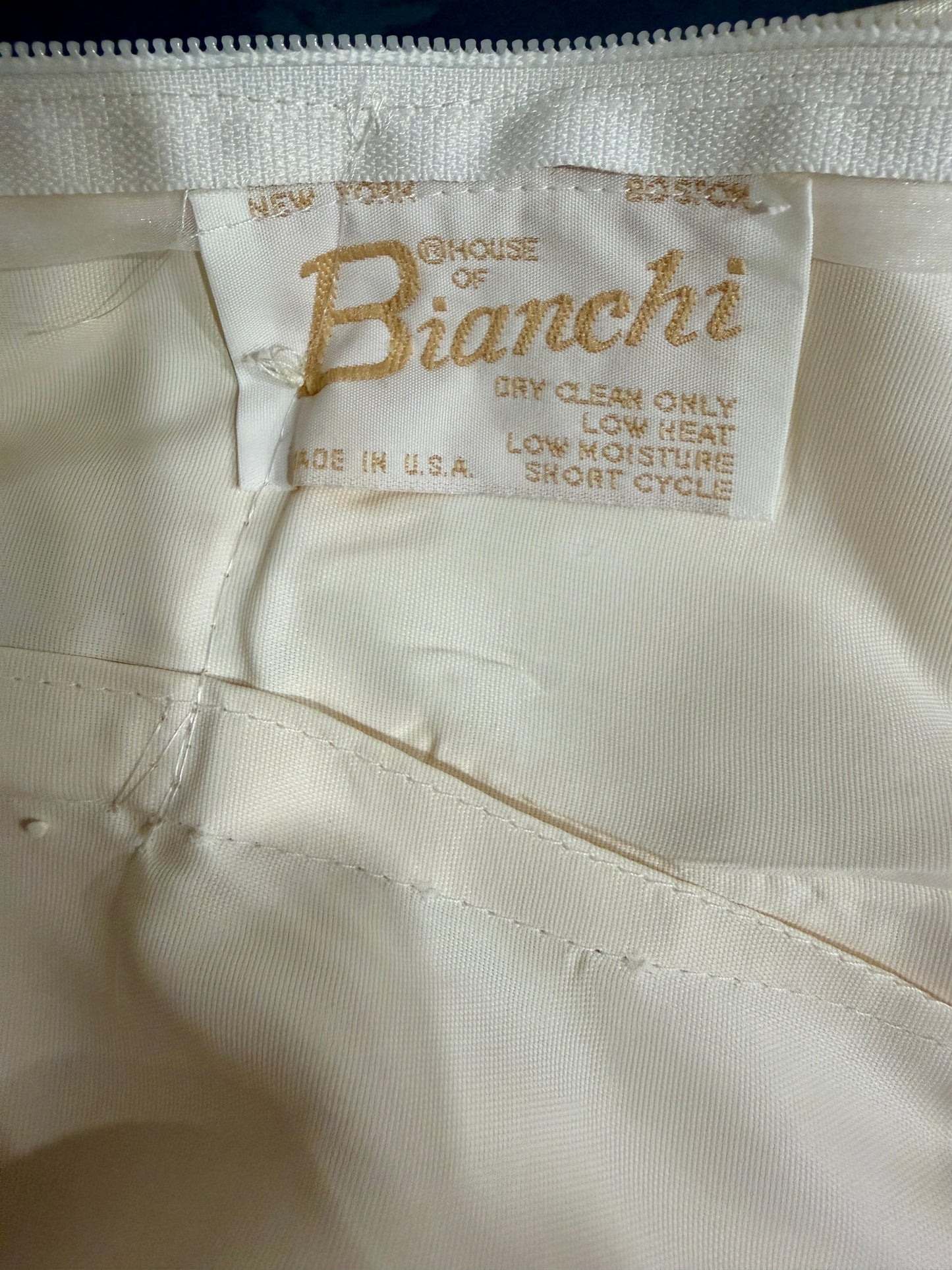 Vintage House of Bianchi 100% Silk Wedding Gown | c. Late 1980s