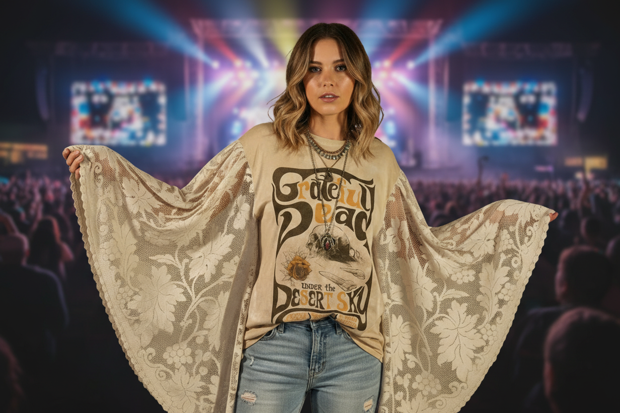 Upcycled Grateful Dead T-Shirt