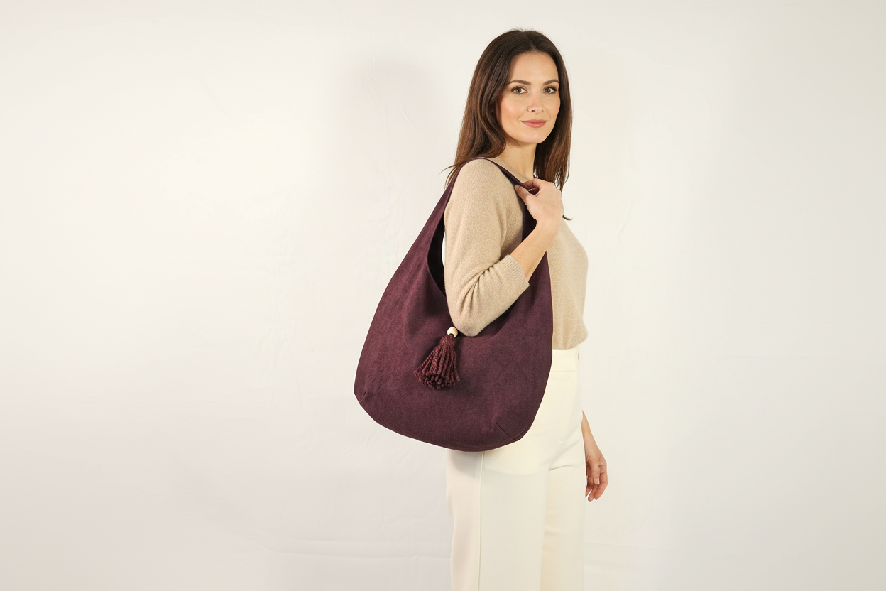 Vintage Romance Large Hobo Bag