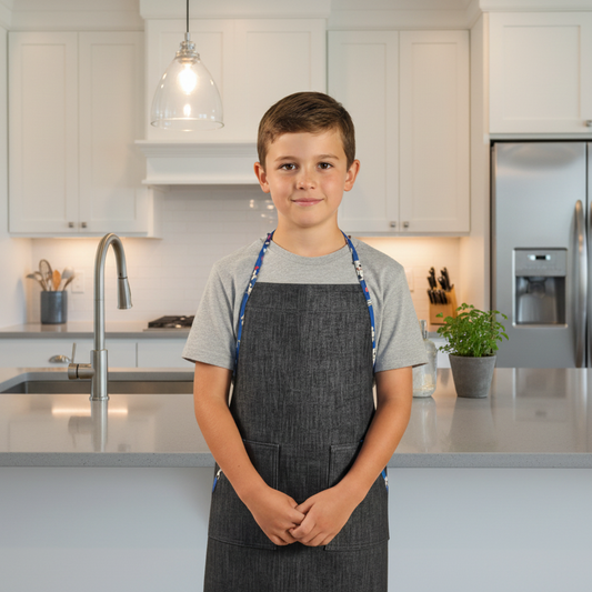 Vintage-Denim Bib Apron