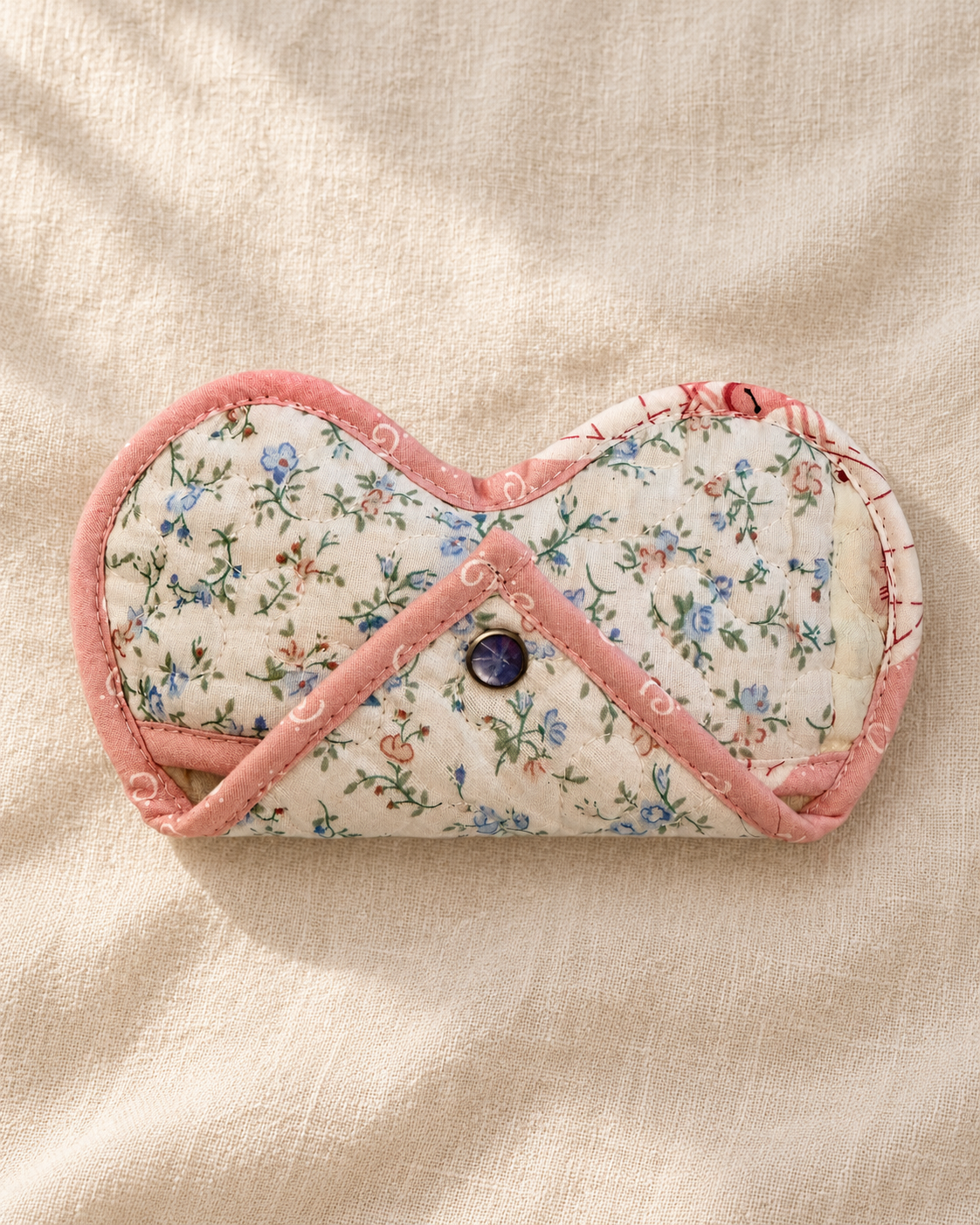 Quilted Eyeglass Case | Upcylced Quilt
