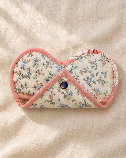 Quilted Eyeglass Case | Upcylced Quilt