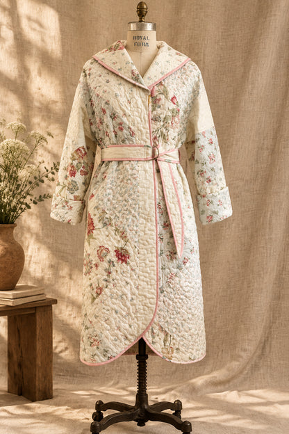 Patchwork Quilted Duster Coat | Upcylced Quilt