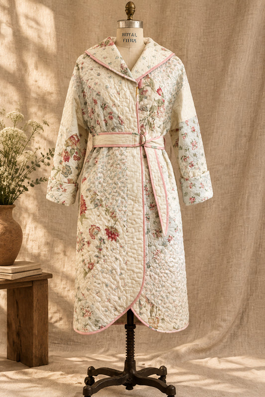 Patchwork Quilted Duster Coat | Upcylced Quilt