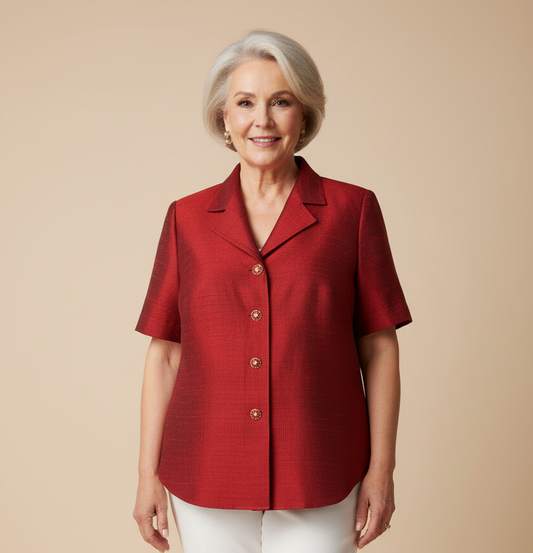 Silk Reverie - Short Sleeve Top