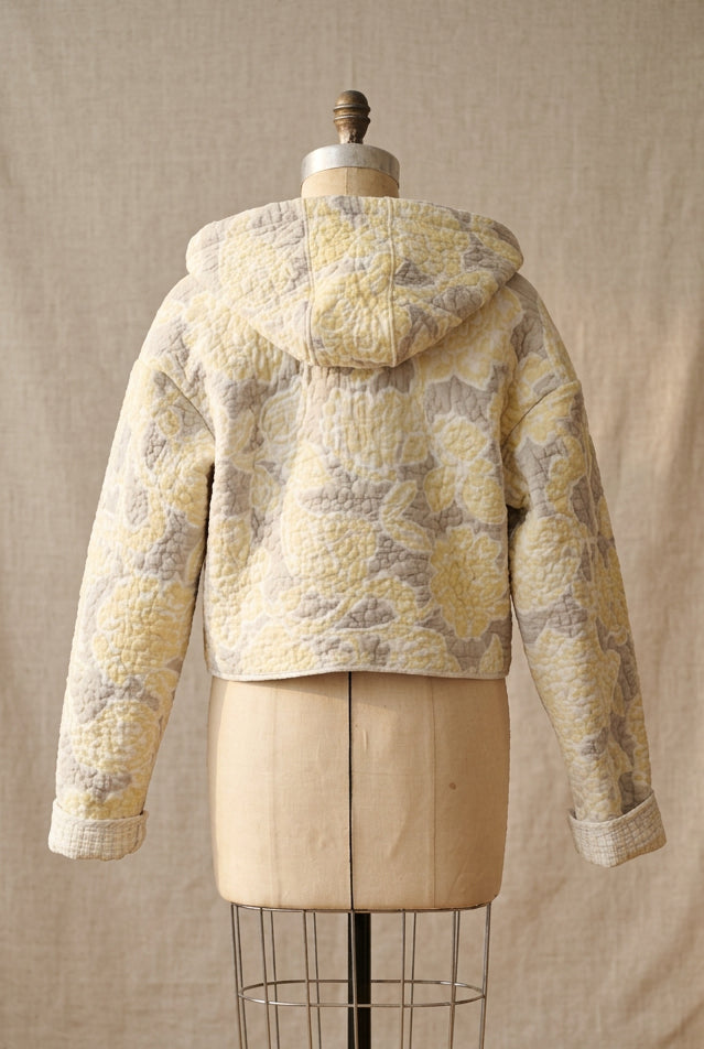 Quilted Crop Hooded Jacket