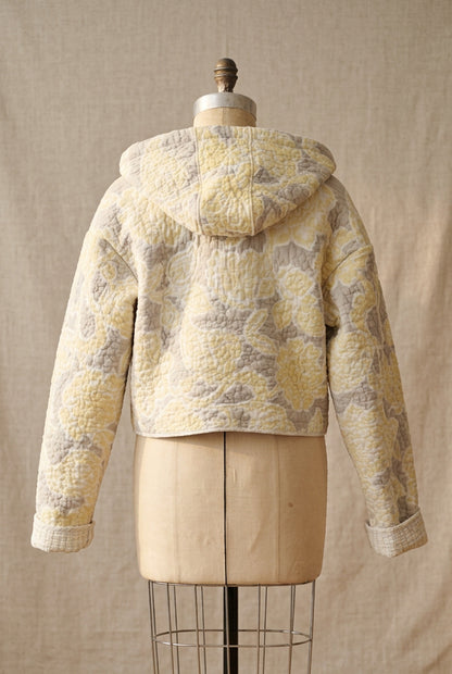 Quilted Crop Hooded Jacket