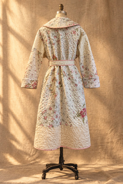 Patchwork Quilted Duster Coat | Upcylced Quilt