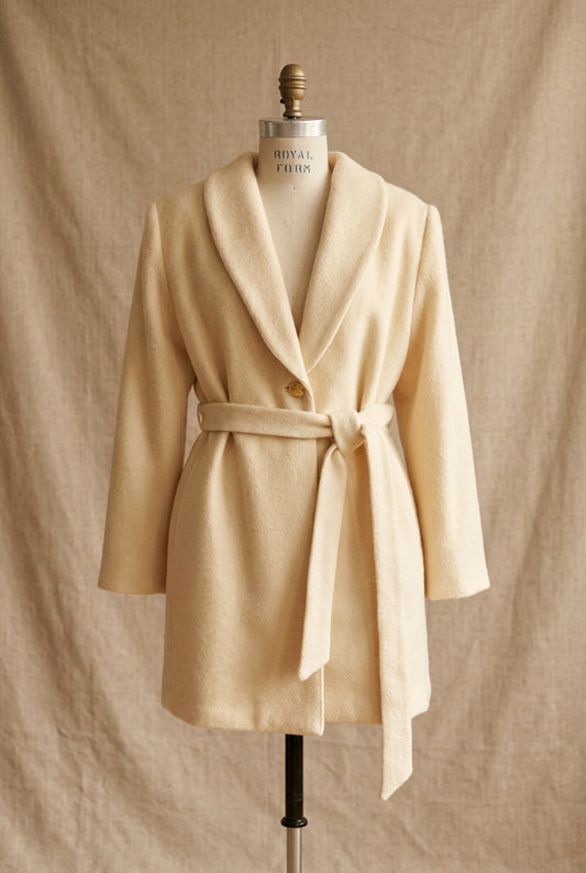 Ivory Wool Coat