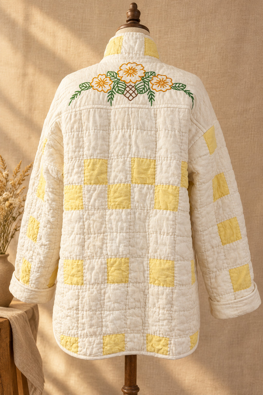 Sunshine Patchwork Quilt Coat | One-of-a-Kind Vintage Quilt