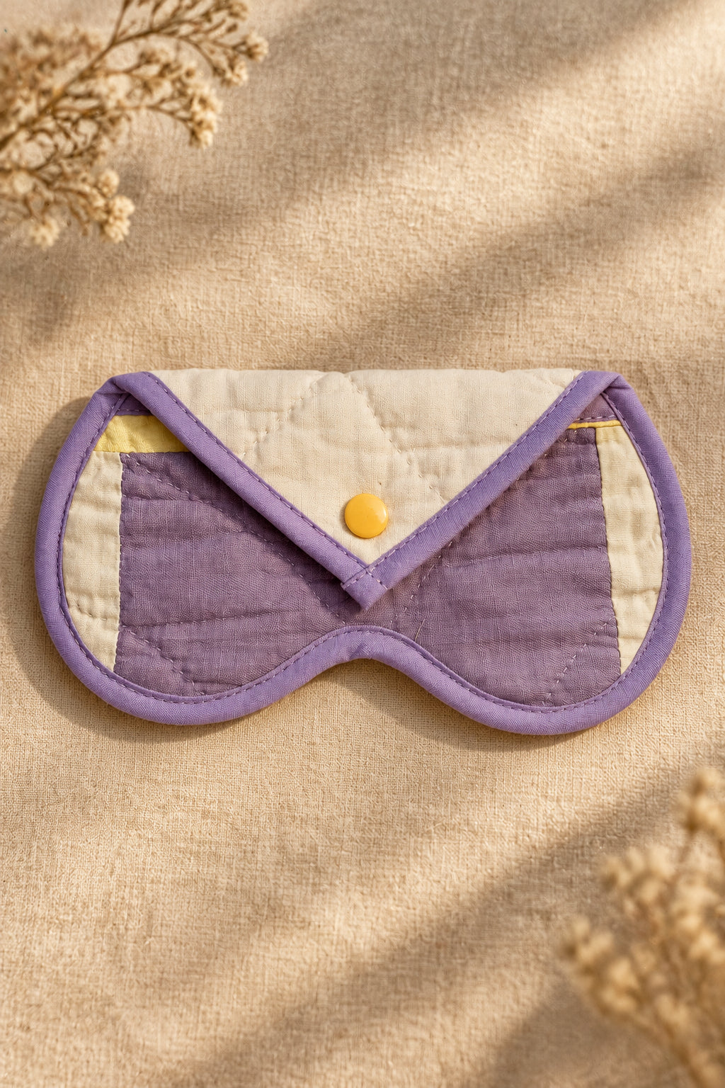 Quilted Eyeglass Case | Upcylced Quilt