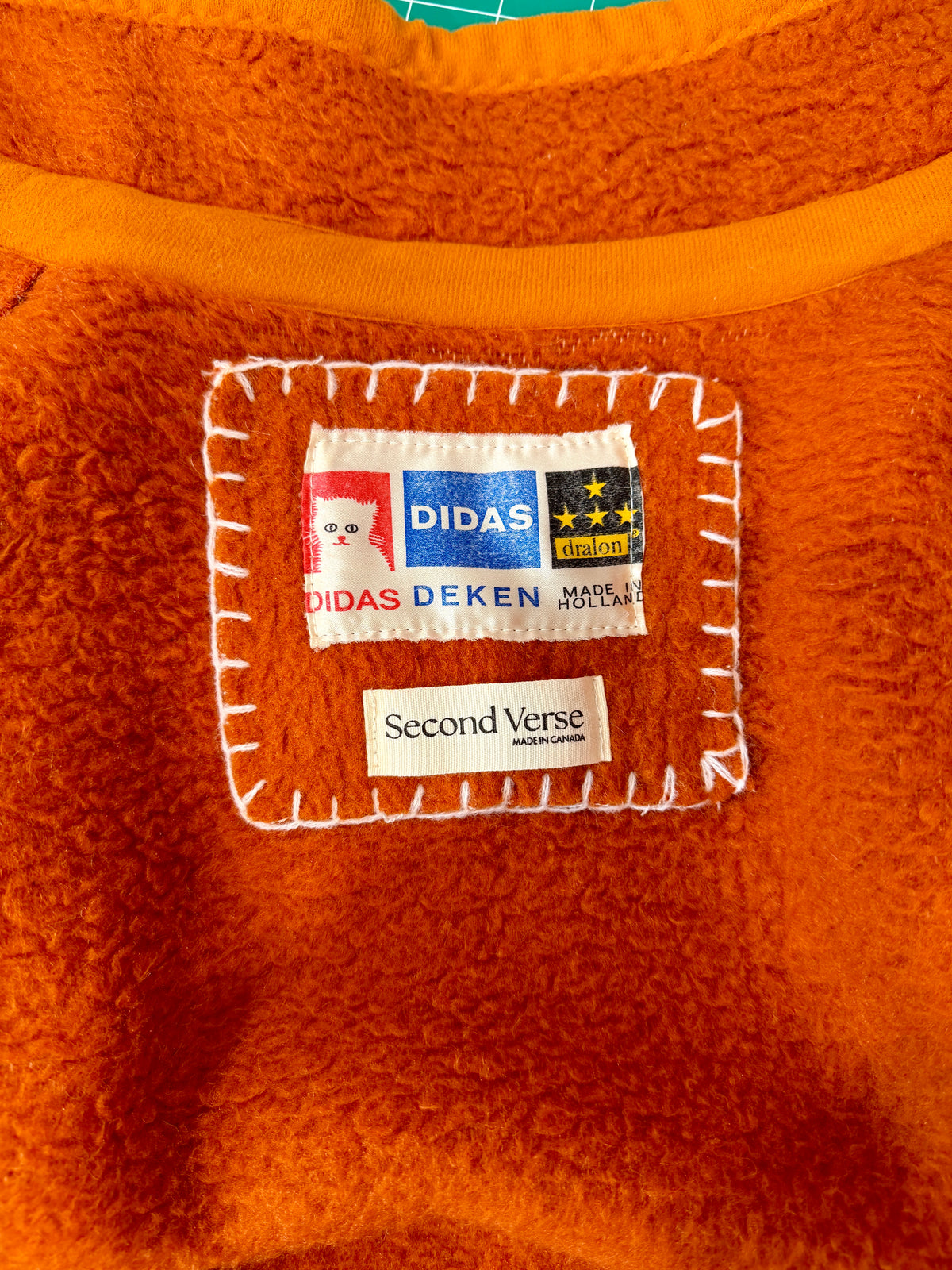 Rust Cape Wrap Coat | Upcylced Blanket