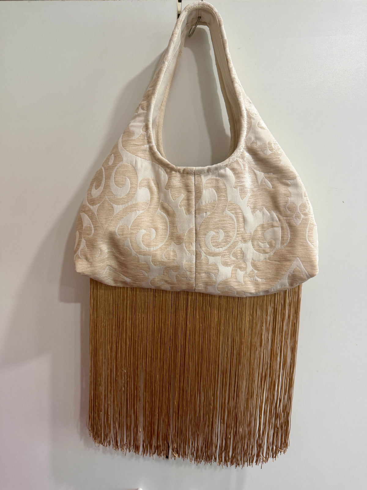 Tapestry Bag with Fringe | Upcycled Vintage Tapestry
