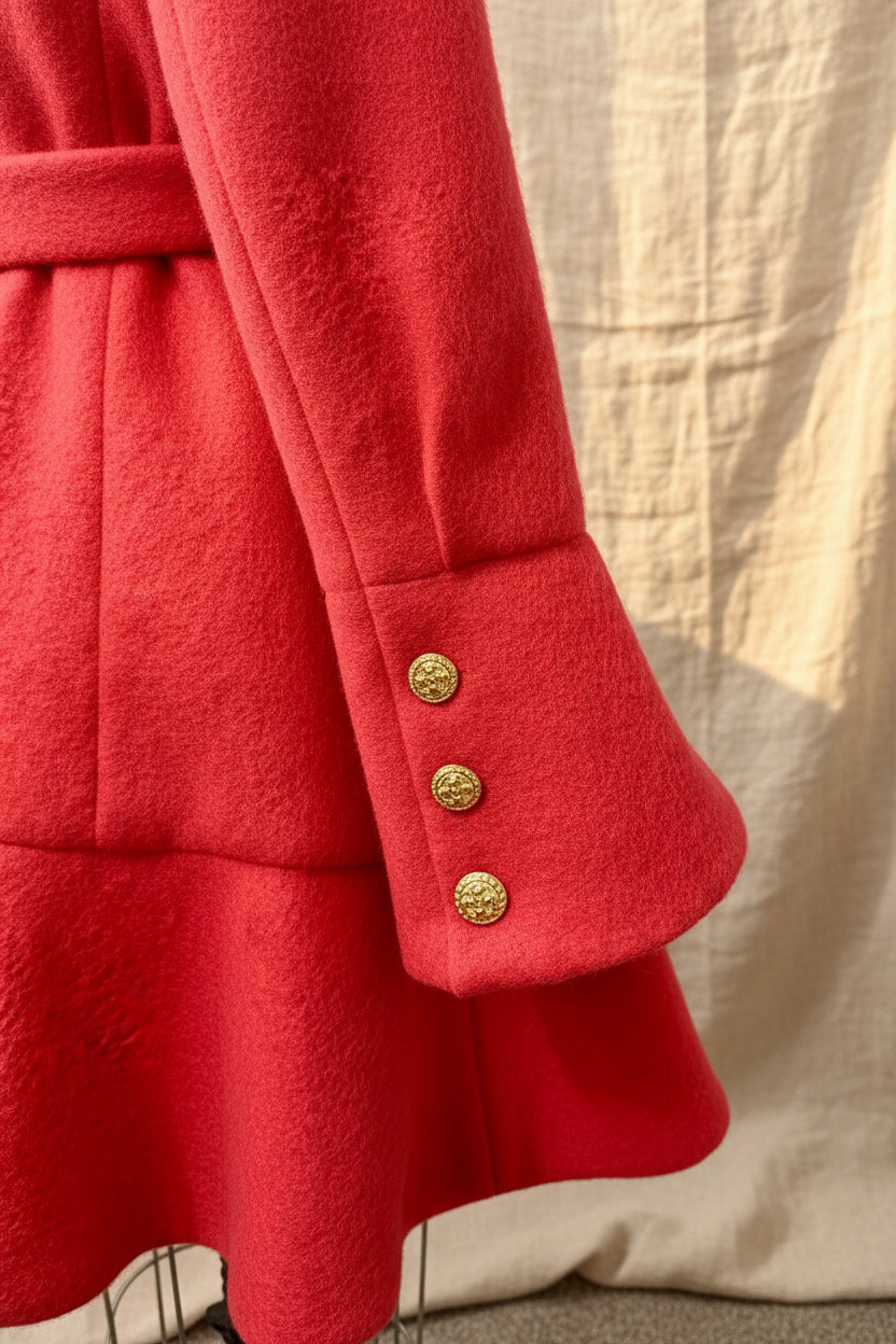 COMING SOON - One-of-a-Kind Flared Wool Wrap Coat | Vintage Wool