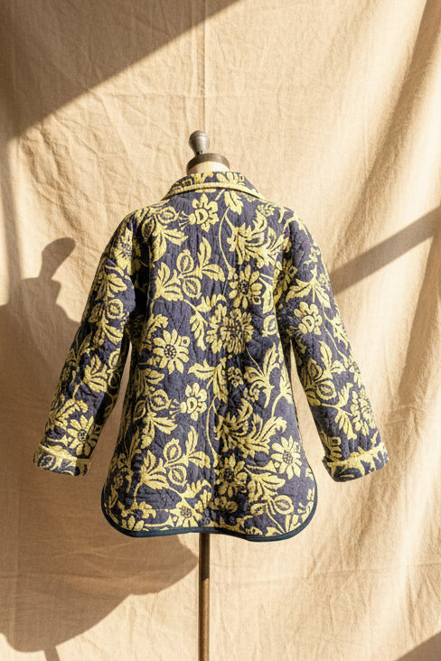 Quilted Jacket with Collar | Upcylced Quilt