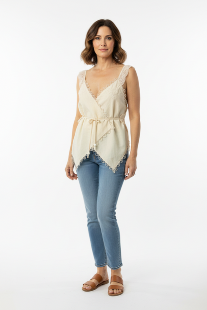 Quiet Heirlooms - Convertible Heirloom Wrap Top