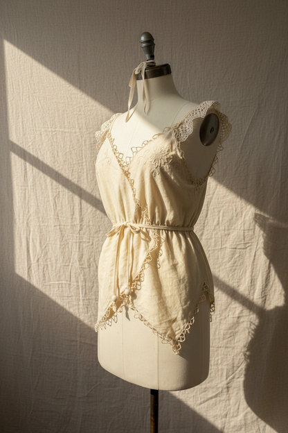 Quiet Heirloom - Convertible Heirloom Wrap Backless Top