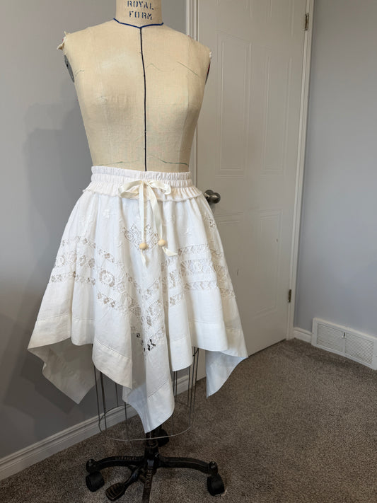 Quiet Heirlooms-Handkerchief Hem Skirt