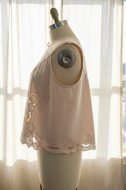 Pink Dyed Sleeveless Top – | Naturally Dyed with Avacado