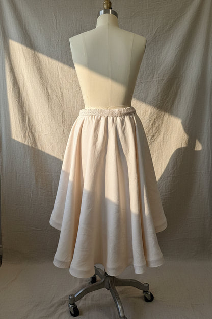 Pink Dyed High-Low Skirt – | Naturally Dyed with Avacado