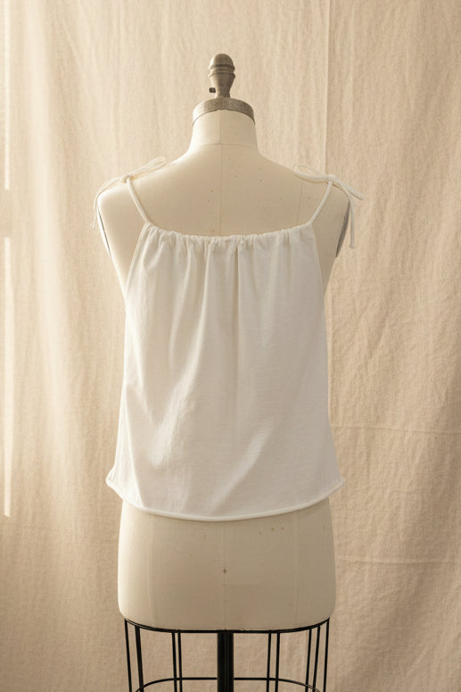 Blue Jays White Adjustable Tie Tank Top - Upcycled T-Shirt